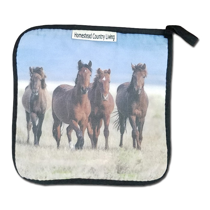 Horses Hot Pad
