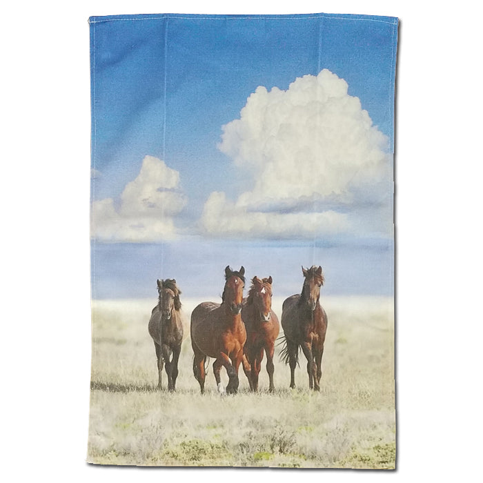 Geschirrtuch/Serviette mit Pferdemotiv
