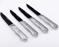 Cowboy Living Ranch Brands Stainless Silverware Steak Knife Set (4 piece)