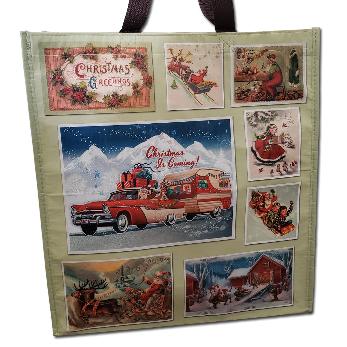 Vintage Christmas Cards Shopping Bag