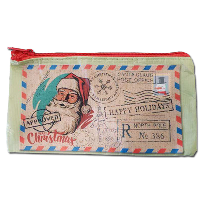 Vintage Christmas Cards Zipper Cash/Pencil Bag