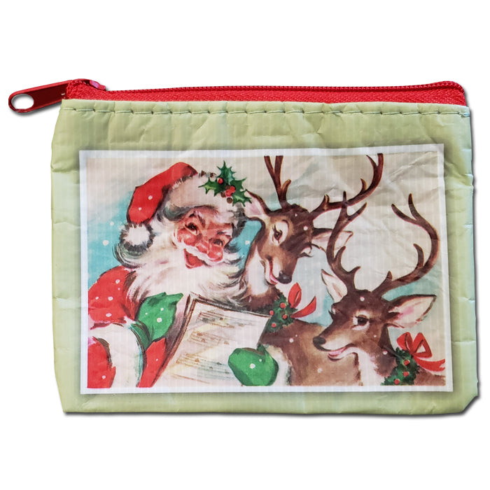 Vintage Christmas Cards Zipper Coin/Card Bag