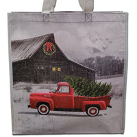 Christmas Red Truck Shopping Bag