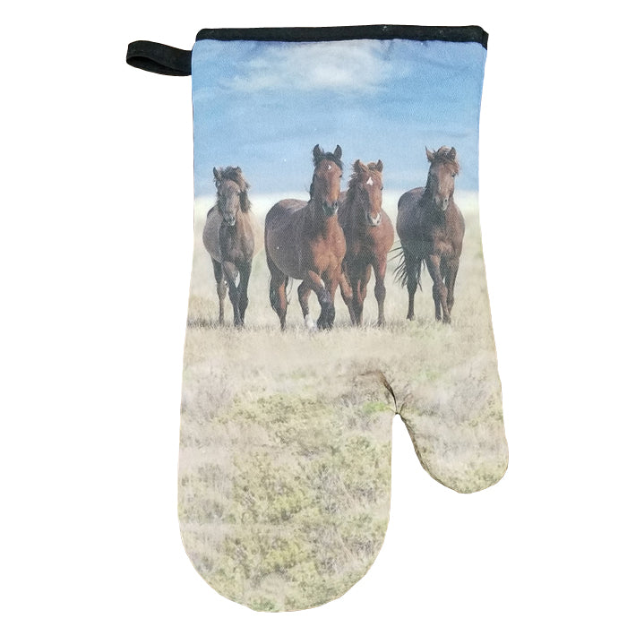 Horses  Oven Mitt