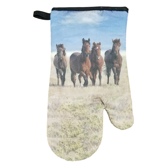 Horses  Oven Mitt