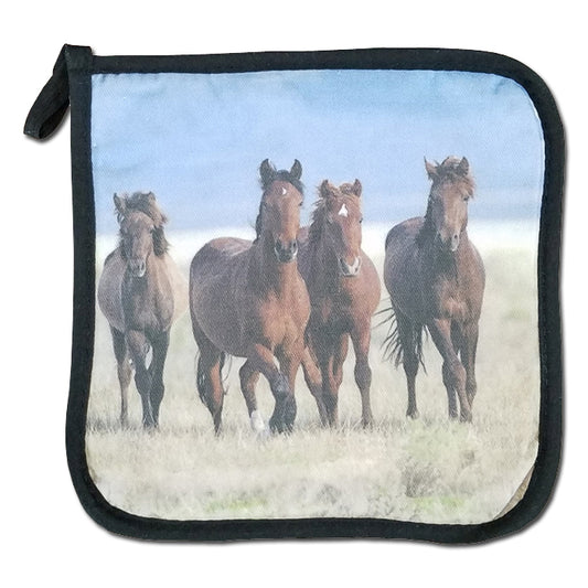 Horses Hot Pad