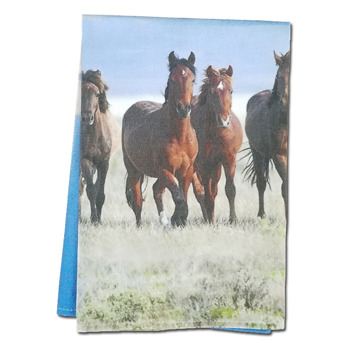 Horses Dish Towel/Napkin