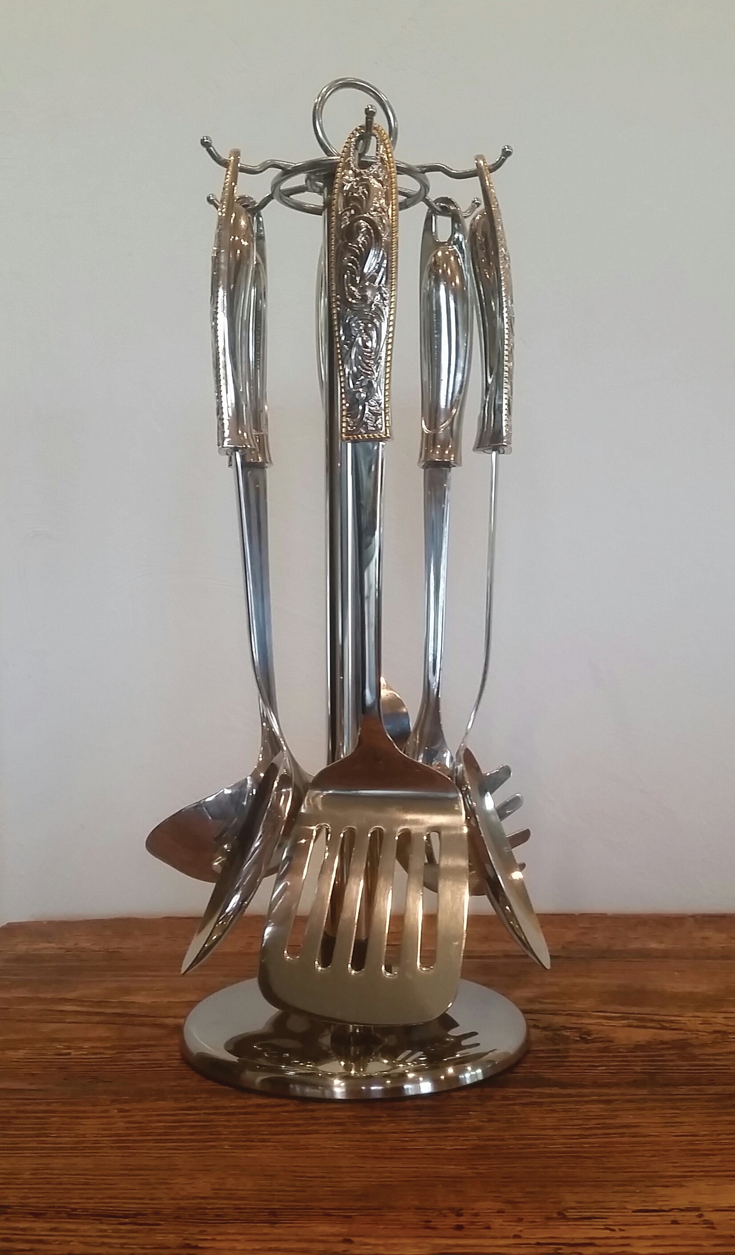 Western Buckle Six Piece Serving Tool Set w/Rack