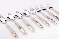 Western Buckle Stainless Silverware 8 Piece Lunch Set by Cowboy Living