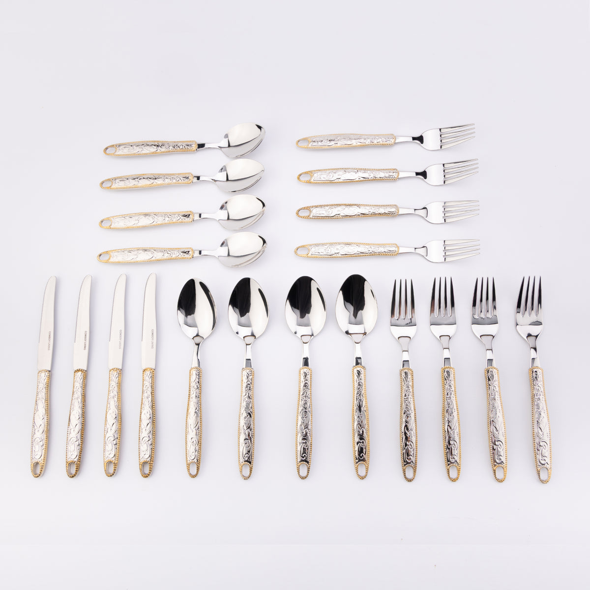 Western Buckle Flatware/Silverware 20 piece Dinner Set
