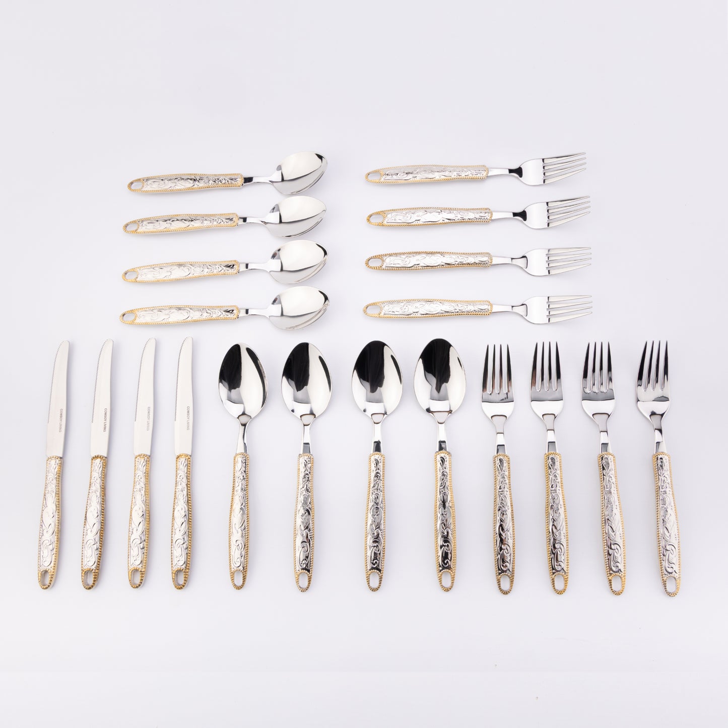Western Buckle Flatware/Silverware 20 piece Dinner Set