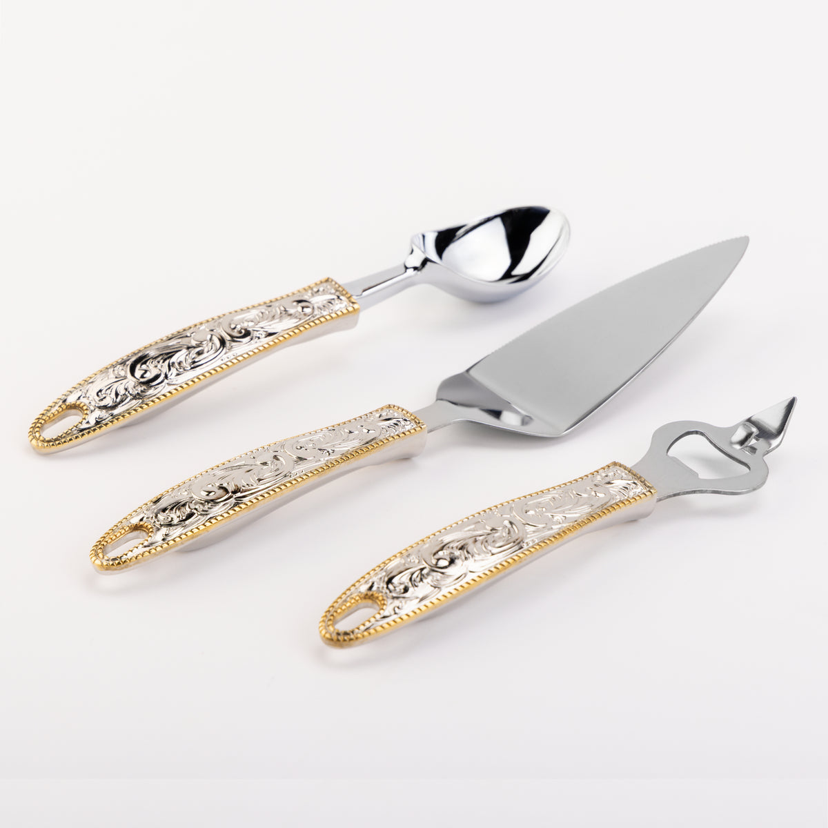 3-Piece Western Rodeo Cowboy Buckle Essentials Tool Set