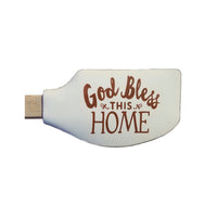 God Bless This Home Silicone Baking Spatula
