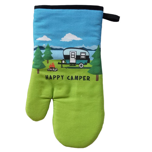 Happy Camper Oven Mitt